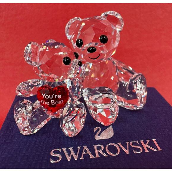 Swarovski You're The Best Kris Bear Crystal Figurine Signature Stamp Excellent - Picture 1 of 14